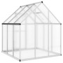 Gewächshaus mit silbernem Aluminiumrahmen 169x169x195 cm von , Gewächshäuser - Ref: Foro24-4005828, Preis: 334,48 €, Rabatt: %