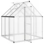 Gewächshaus mit silbernem Aluminiumrahmen 169x169x195 cm von , Gewächshäuser - Ref: Foro24-4005828, Preis: 329,89 €, Rabatt: %