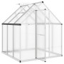 Gewächshaus mit silbernem Aluminiumrahmen 169x169x195 cm von , Gewächshäuser - Ref: Foro24-4005828, Preis: 334,48 €, Rabatt: %