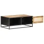 Rough mango wood and natural cane coffee table 90x50x35cm by vidaXL, Coffee table - Ref: Foro24-323143, Price: 173,62 €, Disc...
