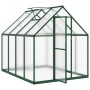 Gewächshaus mit grünem Aluminiumrahmen 224x169x195 cm von , Gewächshäuser - Ref: Foro24-4005835, Preis: 483,85 €, Rabatt: %