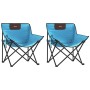 Campingstühle mit Tasche, zusammenklappbar, 2 Stück, hellblau. von , Gartenstühle - Ref: Foro24-366553, Preis: 58,46 €, Rabat...