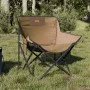 Sillas de camping con bolsillo plegables 2 unidades marrón de , Sillas de jardín - Ref: Foro24-366551, Precio: 58,94 €, Descu...