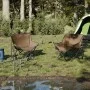 Sillas de camping con bolsillo plegables 2 unidades marrón de , Sillas de jardín - Ref: Foro24-366551, Precio: 58,94 €, Descu...