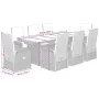 Garten-Essgruppe, 9-teilig, mit grauen Polstern aus synthetischem Rattan. von , Gartensets - Ref: Foro24-3277592, Preis: 1,00...