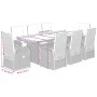 Set comedor jardín 9 pzas y cojines ratán sintético gris by , Garden sets - Ref: Foro24-3277600, Price: 1,00 €, Discount: %