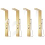 Stainless steel shower panel system 201 gold by vidaXL, Jet nozzles for bathtubs and showers - Ref: Foro24-147717, Price: 174...