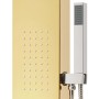 Duschpaneelsystem aus goldfarbenem Edelstahl 201 von vidaXL, Strahldüsen für Badewannen und Duschen - Ref: Foro24-147717, Pre...