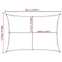 Toldo de vela rectangular HDPE gris claro 160 g/m² 5x7 m by , Umbrellas - Ref: Foro24-4001994, Price: 69,48 €, Discount: %