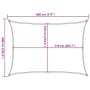 Rechteckiges HDPE-Segel-Sonnendach in Sandfarbe, 160 g/m², 6x8 m. von , Sonnenschirme - Ref: Foro24-4002052, Preis: 104,25 €,...
