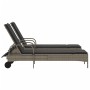 Liegestühle mit Kissen, 2 Stück, aus grauem synthetischem Rattan. von , Liegen - Ref: Foro24-3261436, Preis: 319,82 €, Rabatt: %