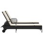 Tumbonas con cojines 2 unidades ratán sintético negro by , Loungers - Ref: Foro24-3261434, Price: 330,83 €, Discount: %