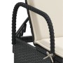 Tumbonas con cojines 2 unidades ratán sintético negro by , Loungers - Ref: Foro24-3261434, Price: 330,83 €, Discount: %