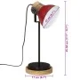 Lámpara de escritorio rojo desgastado 25 W E27 17x17x50 cm de , Lámparas - Ref: Foro24-371948, Precio: 40,16 €, Descuento: %