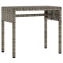 Tumbonas con capota y mesa 2 uds ratán sintético gris de , Tumbonas - Ref: Foro24-3261571, Precio: 366,81 €, Descuento: %