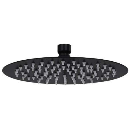 Regenduschkopf Regeneffekt rund Edelstahl schwarz 20 cm von vidaXL, Duschköpfe - Ref: Foro24-147690, Preis: 16,79 €, Rabatt: %
