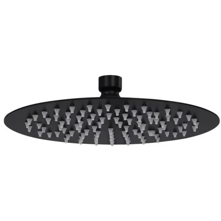 Regenduschkopf Regeneffekt rund Edelstahl schwarz 20 cm von vidaXL, Duschköpfe - Ref: Foro24-147690, Preis: 17,13 €, Rabatt: %
