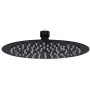 Rainfall shower head stainless steel round black 20 cm by vidaXL, shower heads - Ref: Foro24-147690, Price: 16,79 €, Discount: %