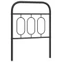 Schwarzes Metallkopfteil 75 cm von , Kopf- und Fußteile - Ref: Foro24-377143, Preis: 32,02 €, Rabatt: %