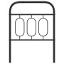Schwarzes Metallkopfteil 75 cm von , Kopf- und Fußteile - Ref: Foro24-377143, Preis: 32,48 €, Rabatt: %