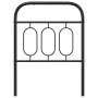 Schwarzes Metallkopfteil 75 cm von , Kopf- und Fußteile - Ref: Foro24-377143, Preis: 32,02 €, Rabatt: %