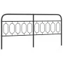 Cabecero de metal negro 200 cm de , Cabeceros y pies de cama - Ref: Foro24-377155, Precio: 47,26 €, Descuento: %