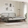 Cabecero de metal negro 200 cm de , Cabeceros y pies de cama - Ref: Foro24-377155, Precio: 47,26 €, Descuento: %