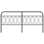 Cabecero de metal negro 200 cm de , Cabeceros y pies de cama - Ref: Foro24-377155, Precio: 47,26 €, Descuento: %