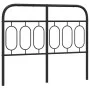 Cabecero de metal negro 120 cm de , Cabeceros y pies de cama - Ref: Foro24-377148, Precio: 42,05 €, Descuento: %