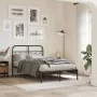 Cabecero de metal negro 120 cm de , Cabeceros y pies de cama - Ref: Foro24-377148, Precio: 42,05 €, Descuento: %
