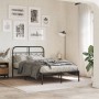 Schwarzes Metallkopfteil 120 cm von , Kopf- und Fußteile - Ref: Foro24-377148, Preis: 42,62 €, Rabatt: %