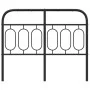 Cabecero de metal negro 120 cm de , Cabeceros y pies de cama - Ref: Foro24-377148, Precio: 42,05 €, Descuento: %