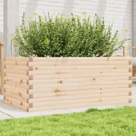 Jardinera de madera maciza de pino 110x60x46 cm von , Töpfe und Pflanzgefäße - Ref: Foro24-3282459, Preis: 161,22 €, Rabatt: %
