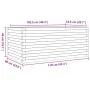 Jardinera de madera maciza de pino 110x60x46 cm de , Maceteros y jardineras - Ref: Foro24-3282459, Precio: 161,20 €, Descuent...