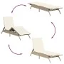 Tumbonas con mesita 2 unidades ratán sintético beige by , Loungers - Ref: Foro24-4002714, Price: 319,04 €, Discount: %