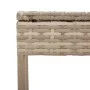 Tumbonas con mesita 2 unidades ratán sintético beige by , Loungers - Ref: Foro24-4002714, Price: 319,04 €, Discount: %