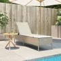 Tumbona con cojín ratán sintético beige de , Tumbonas - Ref: Foro24-4002723, Precio: 172,18 €, Descuento: %