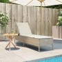 Tumbona con cojín ratán sintético beige by , Loungers - Ref: Foro24-4002723, Price: 168,64 €, Discount: %