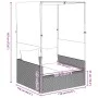Tumbona doble con techo y cortinas ratán sintético marrón von , Liegen - Ref: Foro24-4002756, Preis: 229,68 €, Rabatt: %