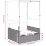 Tumbona doble con techo y cortinas ratán sintético marrón by , Loungers - Ref: Foro24-4002756, Price: 233,72 €, Discount: %