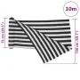 Grau-anthrazit-weißes HDPE-Privatsphärennetz 1,5x10 m 195 g/m² von , Sonnenschirme - Ref: Foro24-4003695, Preis: 32,95 €, Rab...