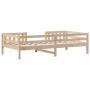 Solid pine wood bed frame 75x190 cm by , Beds and slatted bases - Ref: Foro24-846982, Price: 96,64 €, Discount: %
