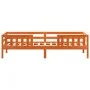 Solid pine wood bed frame in brown wax finish 90x200 cm by , Beds and slatted bases - Ref: Foro24-846975, Price: 119,75 €, Di...