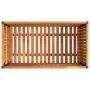 Jardinera de madera maciza de acacia y acero 85x45x44 cm de , Maceteros y jardineras - Ref: Foro24-367611, Precio: 112,71 €, ...