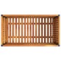 Massive Blumenkasten aus Akazienholz und Stahl, 85x45x44 cm. von , Töpfe und Pflanzgefäße - Ref: Foro24-367611, Preis: 115,24...