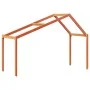 Bunk bed with solid pine wood roof in brown wax, 90x190 cm. by , Beds and slatted bases - Ref: Foro24-3282046, Price: 227,93 ...