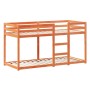 Cama litera con techo madera maciza pino marrón 90x190 cm de , Camas y somieres - Ref: Foro24-3282004, Precio: 239,63 €