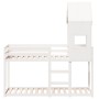 Bunk bed with solid white pine wood roof 90x190 cm by , Beds and slatted bases - Ref: Foro24-3282006, Price: 259,22 €, Discou...