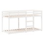 Bunk bed with solid white pine wood roof 90x190 cm by , Beds and slatted bases - Ref: Foro24-3282006, Price: 259,22 €, Discou...