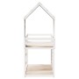 Bunk bed with solid white pine wood roof 90x190 cm by , Beds and slatted bases - Ref: Foro24-3282006, Price: 259,22 €, Discou...
